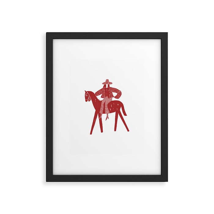Solo Rider - Cherry Framed Art Print Gallery Image 1
