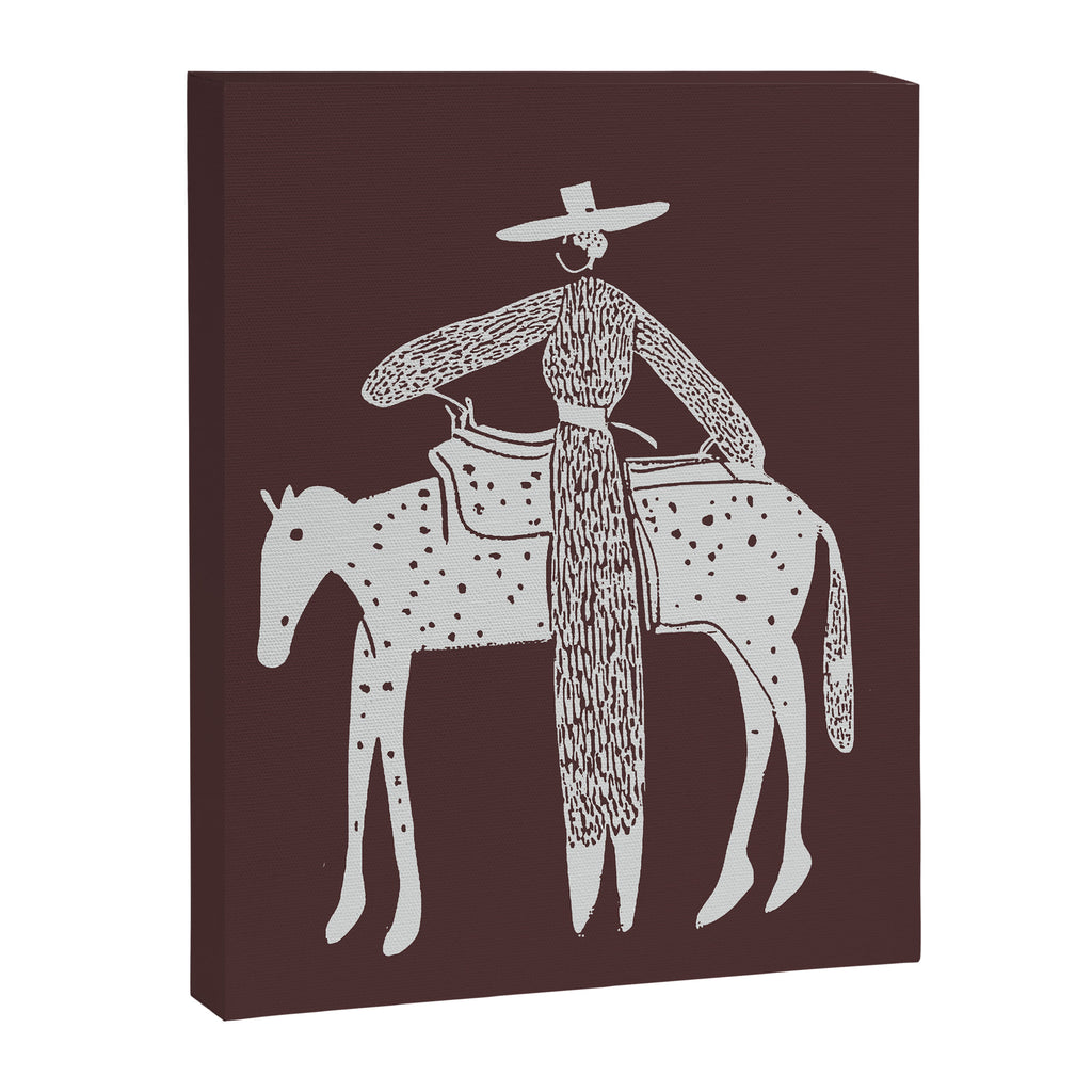 Solo Steady - Burgundy Canvas Print Gallery Image 6