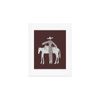 Solo Steady - Burgundy Art Print Gallery Image 1