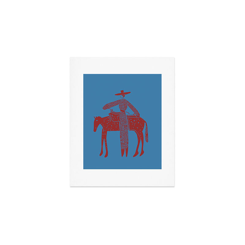 Solo Steady - Cherry Blues Art Print Gallery Image 1