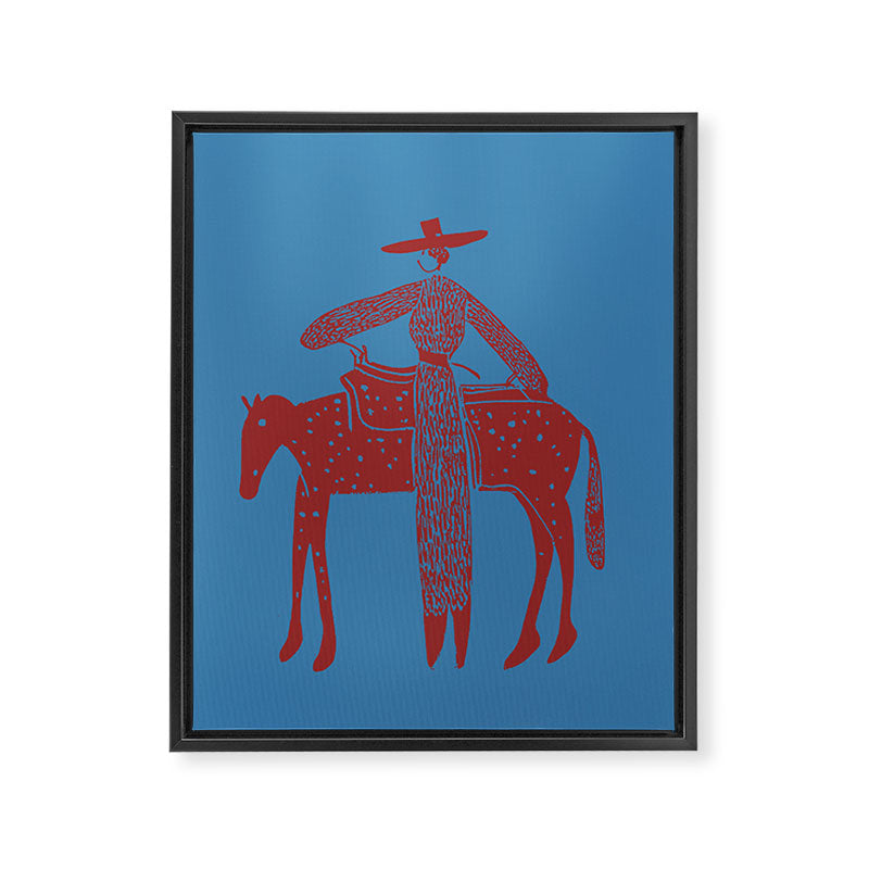 Solo Steady - Cherry Blues Framed Canvas Print Gallery Image 6