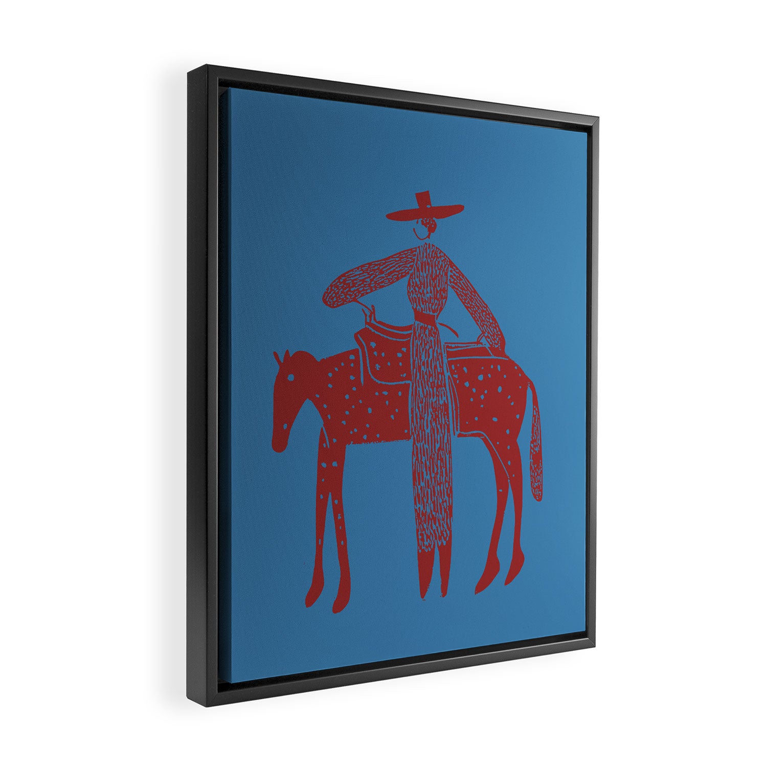 Solo Steady - Cherry Blues Framed Canvas Print Gallery Image 2