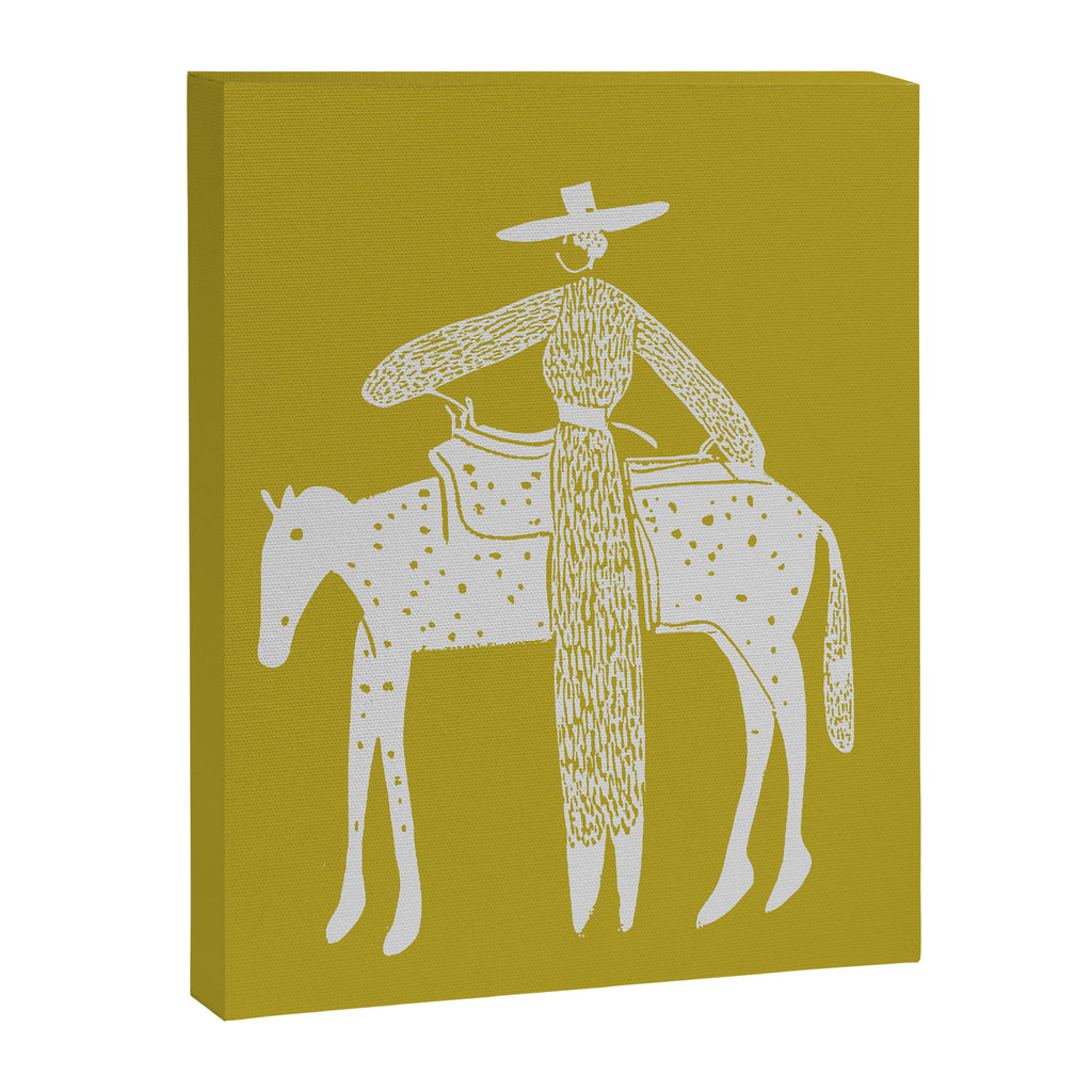 Solo Steady Mustard Canvas Print Gallery Image 6
