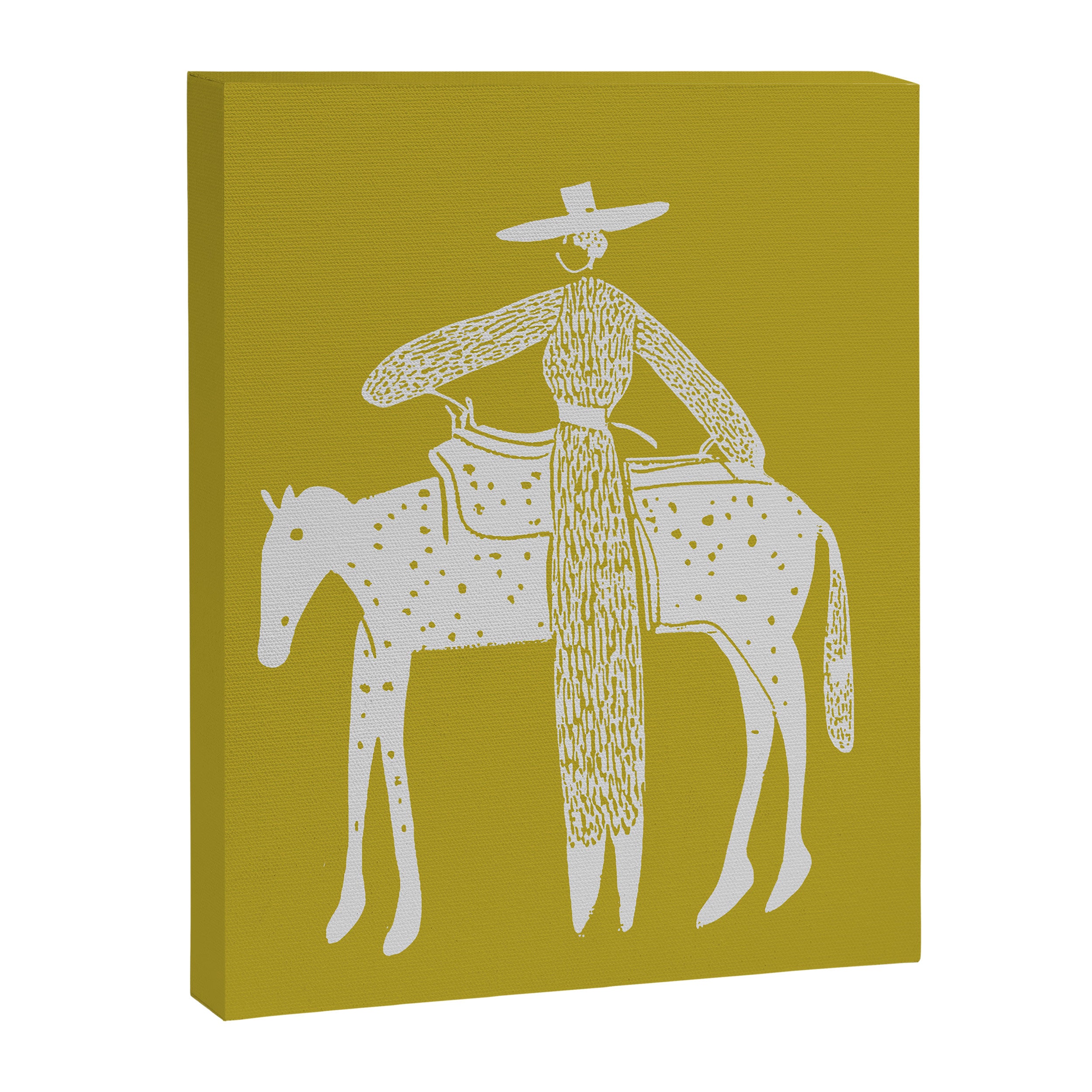 Solo Steady Mustard Canvas Print Gallery Image 6