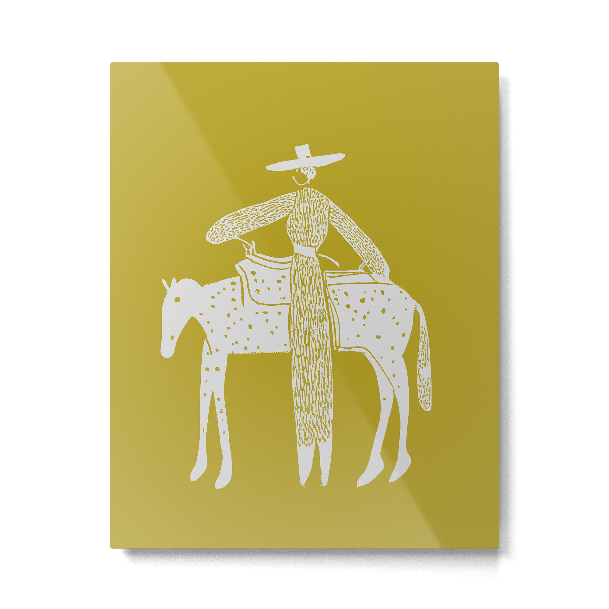 Solo Steady Mustard Metal Print Gallery Image 4