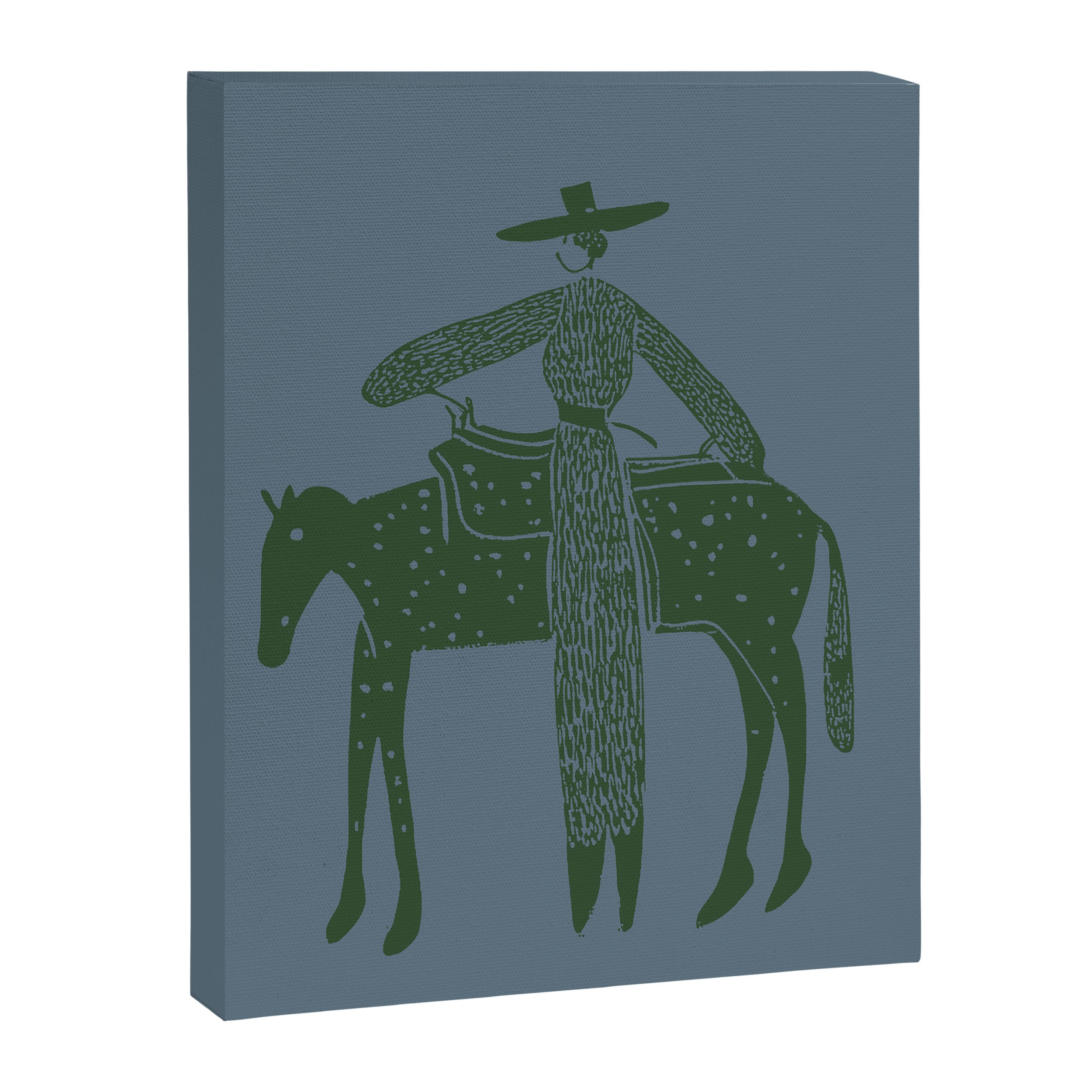 Solo Steady Seamoss â Cowgirl Art with Earthy Tones Canvas Print Gallery Image 6