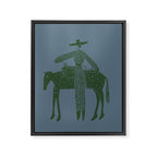 Solo Steady Seamoss â Cowgirl Art with Earthy Tones Framed Canvas Print Gallery Image 6