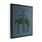 Solo Steady Seamoss â Cowgirl Art with Earthy Tones Framed Canvas Print Gallery Image 2