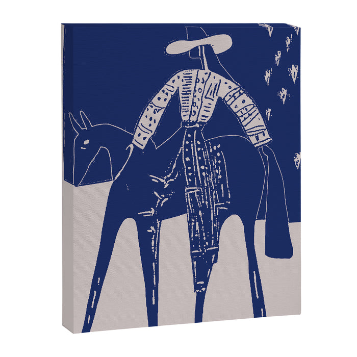Star Gazer - Cobalt Blue Canvas Print Gallery Image 1