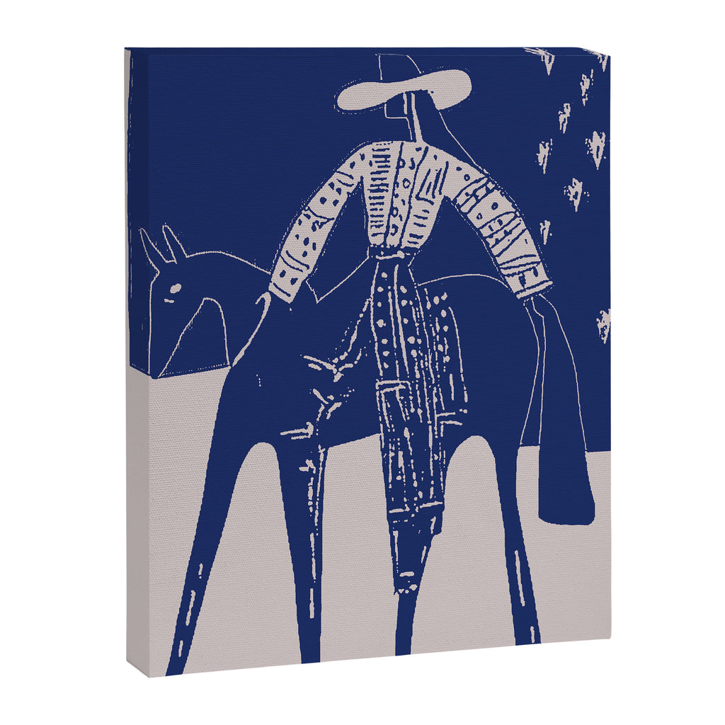 Star Gazer - Cobalt Blue Canvas Print Gallery Image 6