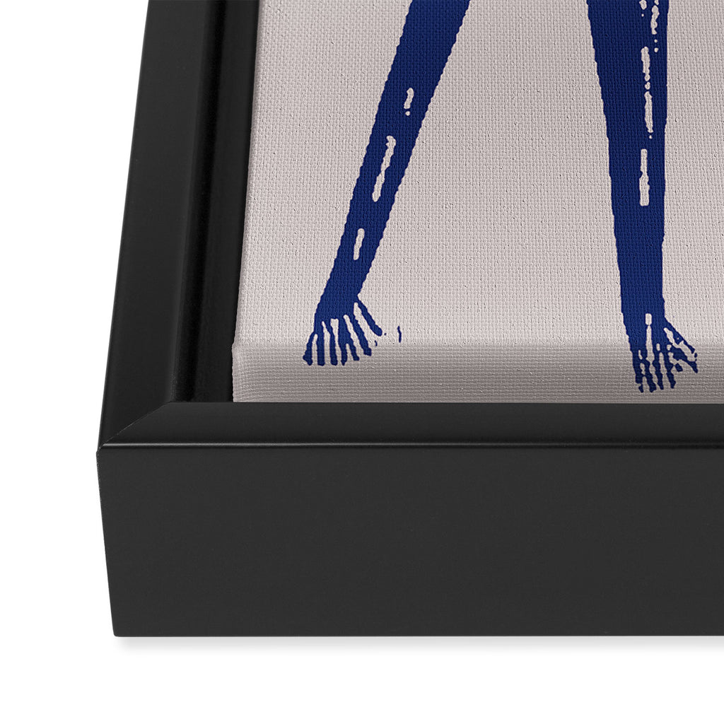 Star Gazer - Cobalt Blue Framed Canvas Print Gallery Image 3