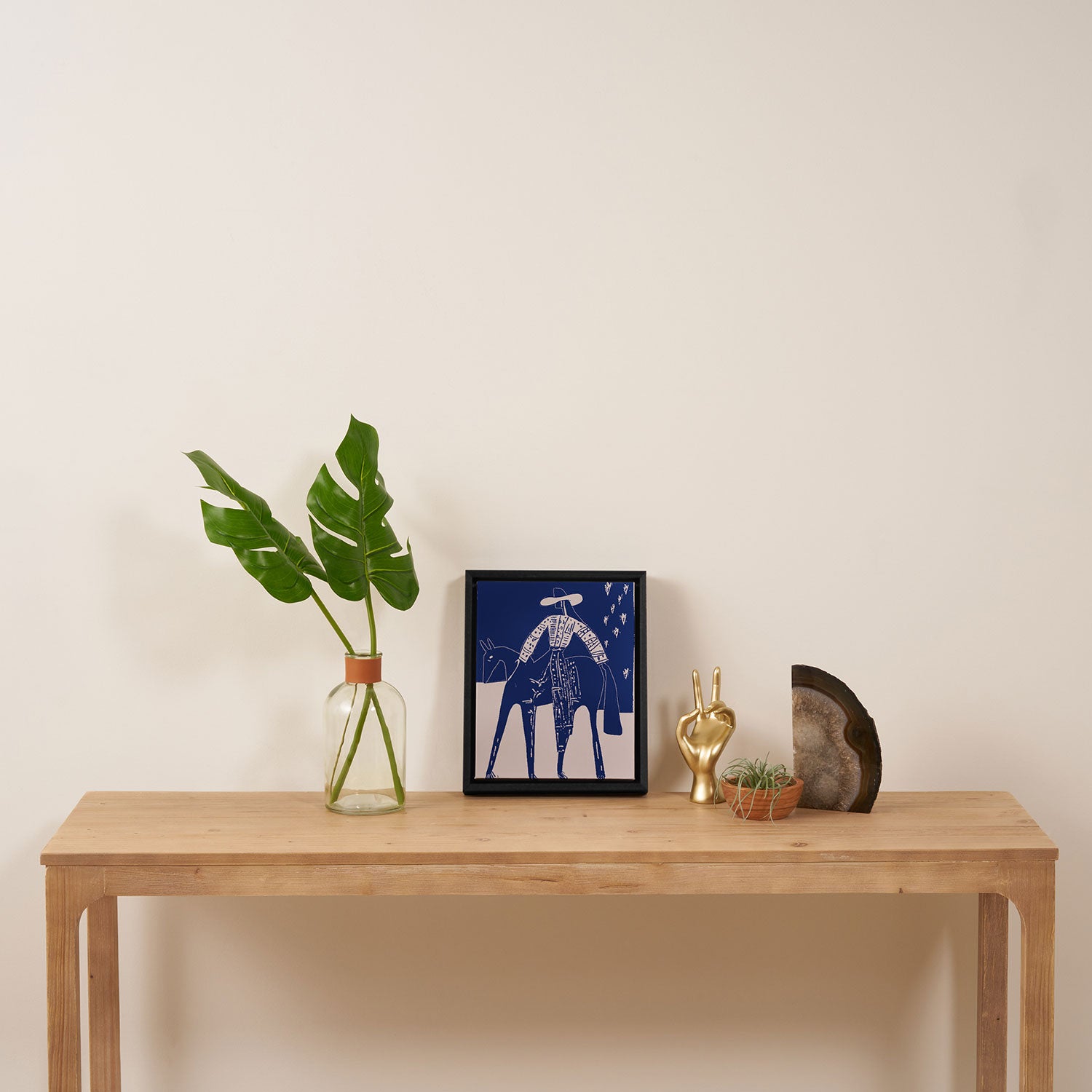 Star Gazer - Cobalt Blue Framed Canvas Print Gallery Image 4