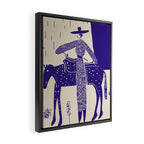 Steady - Cobalt Framed Canvas Print Gallery Image 2