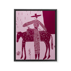 Steady - Rose Framed Canvas Print Gallery Image 6