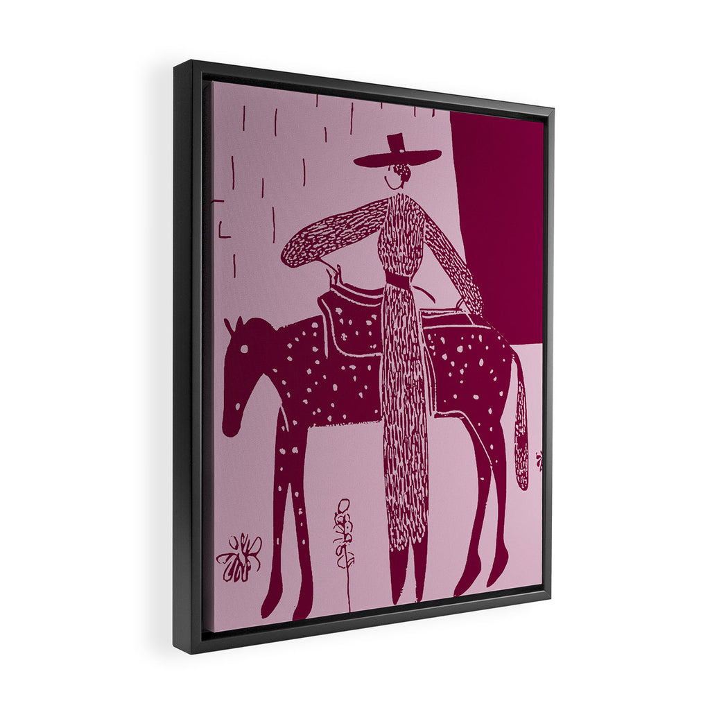Steady - Rose Framed Canvas Print Gallery Image 2