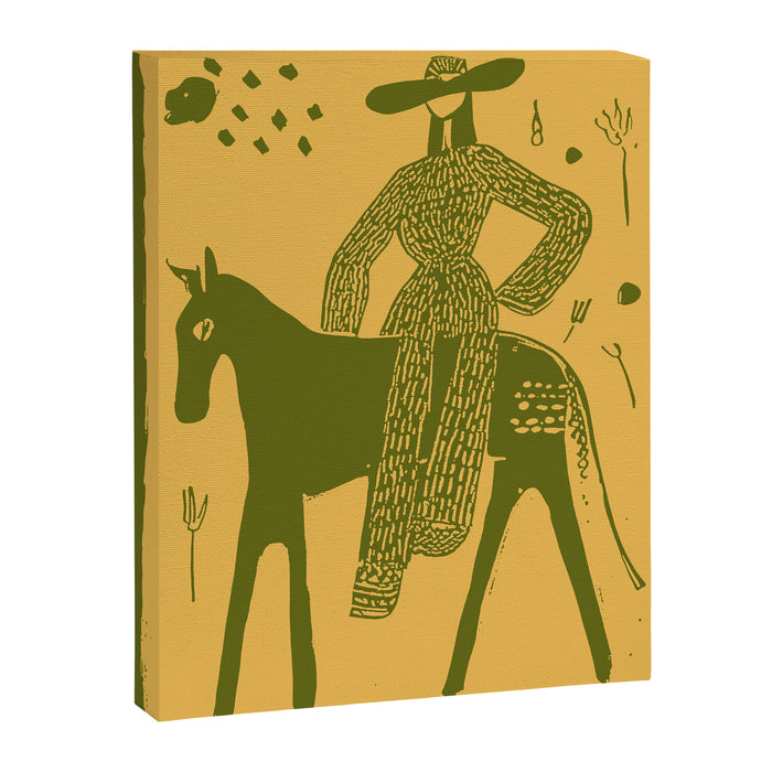 Yes - Olive Canvas Print Gallery Image 1