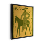 Yes - Olive Framed Canvas Print Gallery Image 2