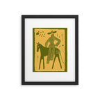 Yes - Olive Framed Art Print Gallery Image 5
