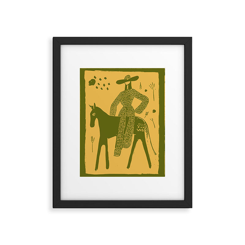 Yes - Olive Framed Art Print Gallery Image 5