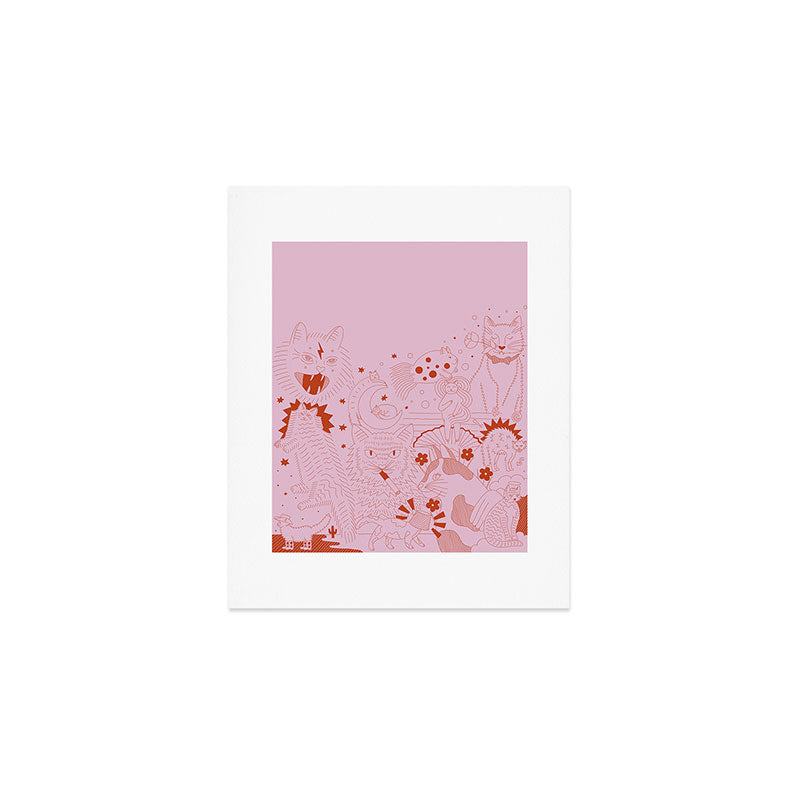 A Lot of Cats | Square Art Print Gallery Image 1