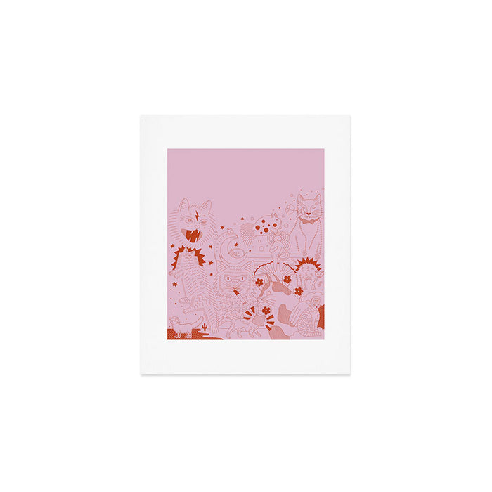 A Lot of Cats | Square Art Print Gallery Image 1