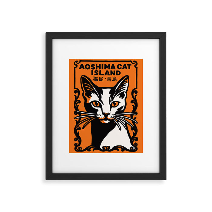 Aoshima Cat Island Framed Art Print Gallery Image 1