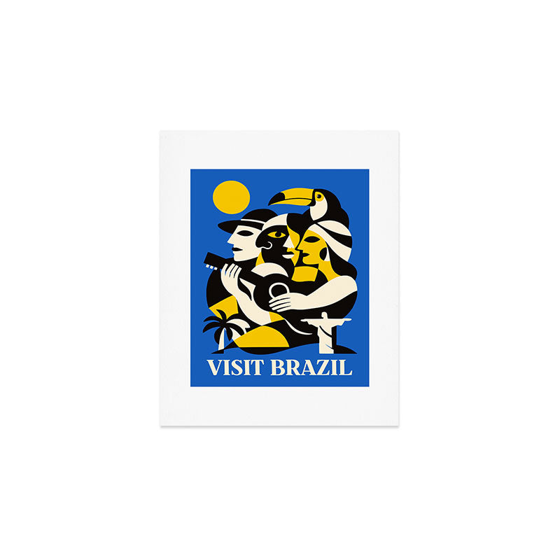 Visit Brazil Art Print Gallery Image 1