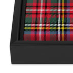 Red & Green Tartan Pattern Framed Canvas Print Gallery Image 3