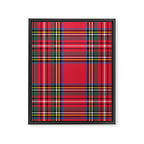 Red & Green Tartan Pattern Framed Canvas Print Gallery Image 8
