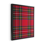 Red & Green Tartan Pattern Framed Canvas Print Gallery Image 2