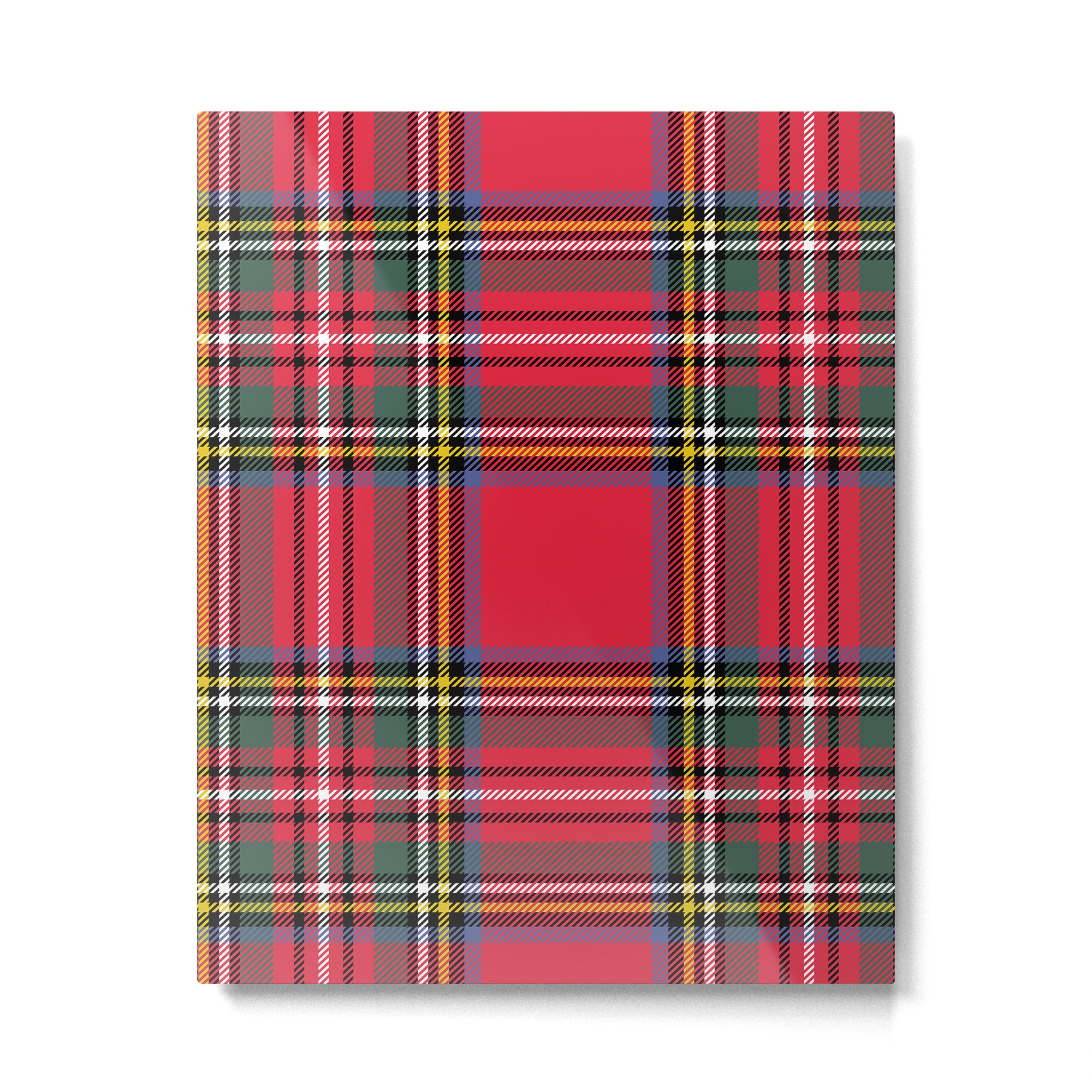 Red & Green Tartan Pattern Metal Print Gallery Image 6