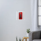 RED TELEPHONE BOX BOOTH PHONE BOX Art Print Gallery Image 3