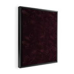Agate Burgundy Pattern Design Framed Canvas Print Gallery Image 2