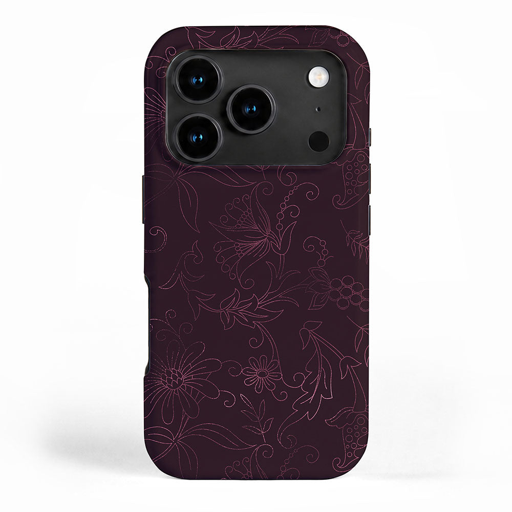 Agate Burgundy Pattern Design iPhone Case Gallery Image 1