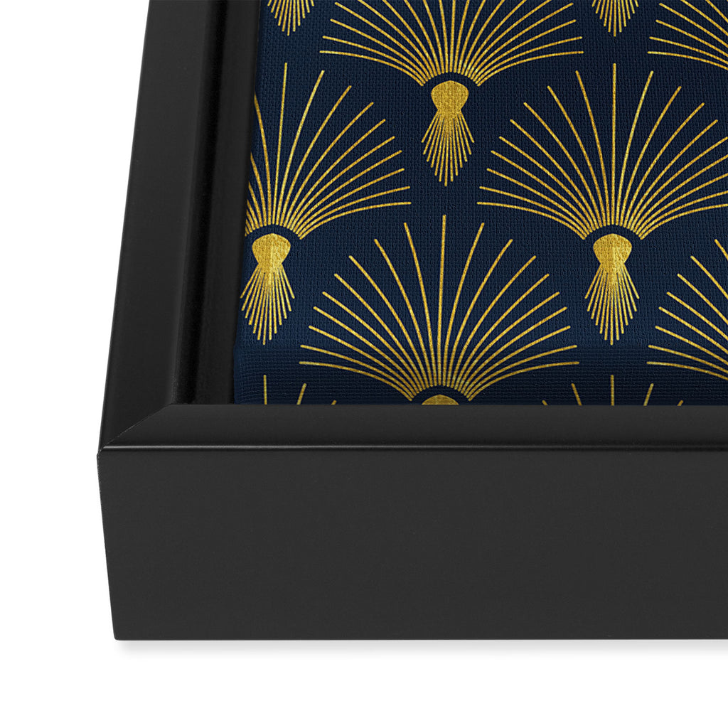 Beautiful Art Deco Pattern Framed Canvas Print Gallery Image 3