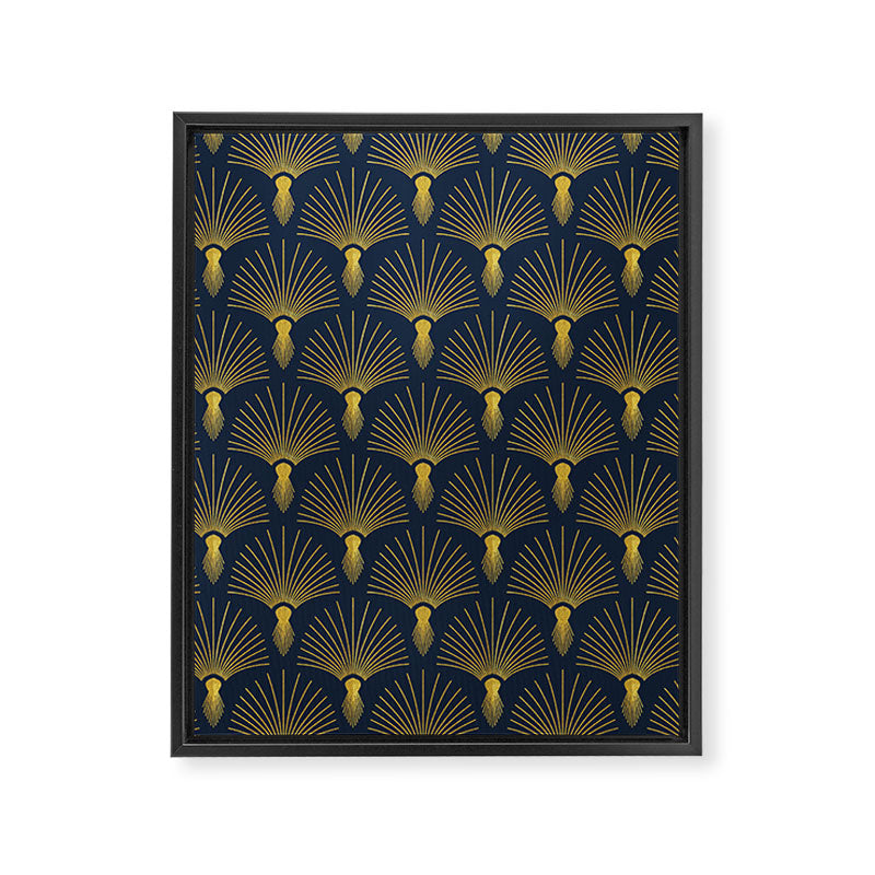 Beautiful Art Deco Pattern Framed Canvas Print Gallery Image 8