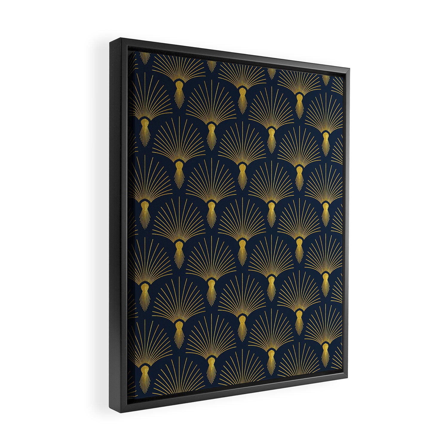 Beautiful Art Deco Pattern Framed Canvas Print Gallery Image 2