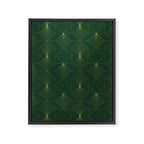 Beautiful Art Deco Pattern Framed Canvas Print Gallery Image 8