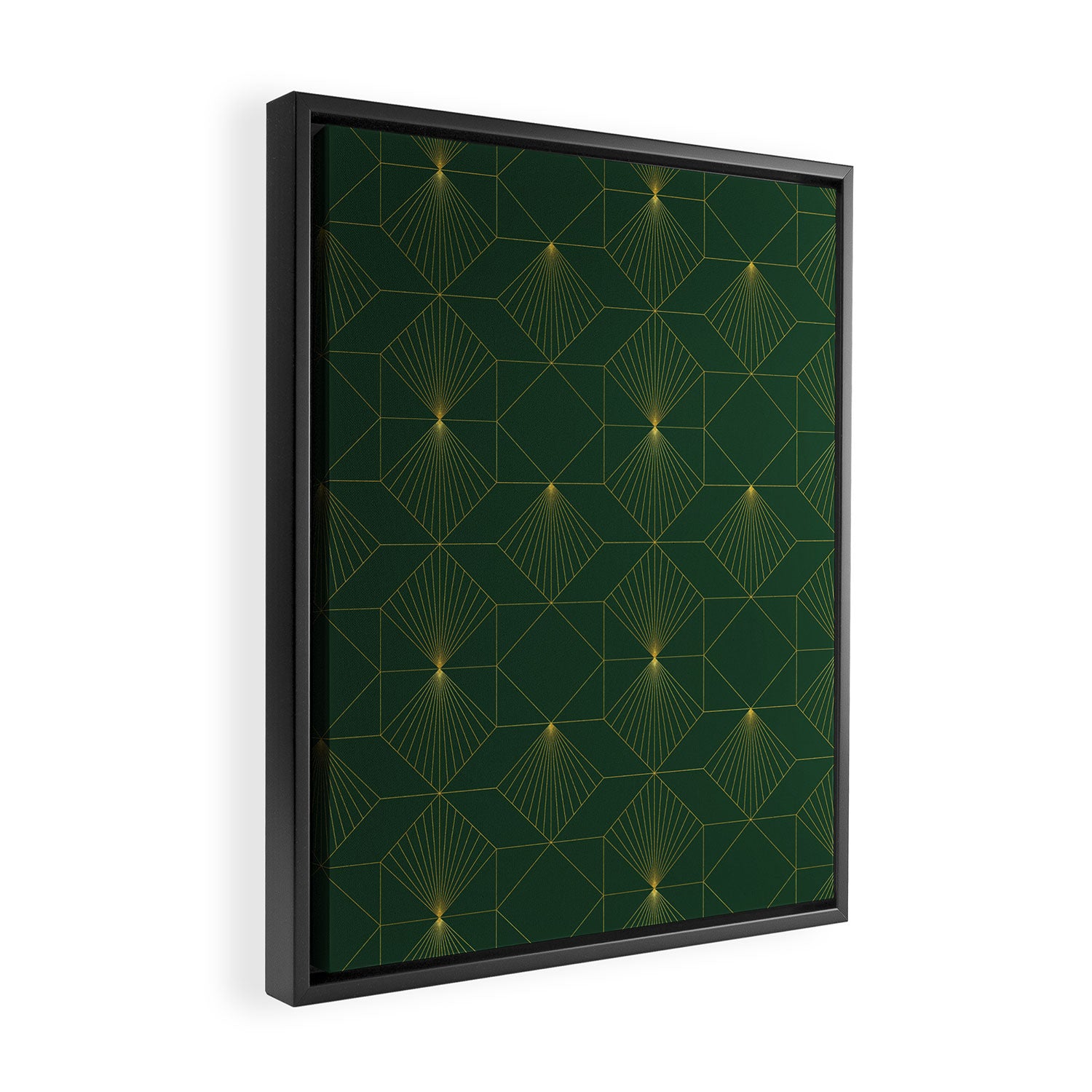Beautiful Art Deco Pattern Framed Canvas Print Gallery Image 2