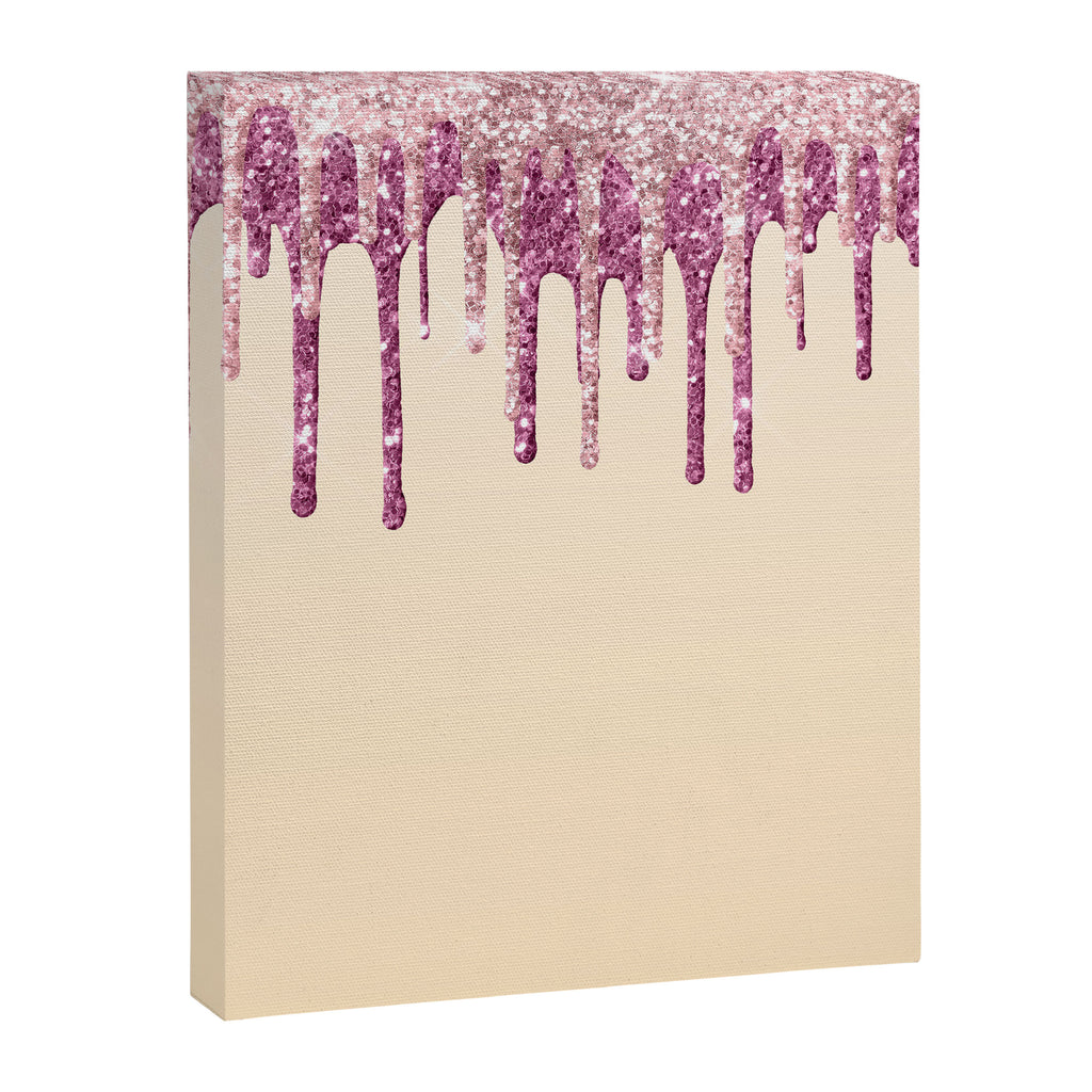Beautiful Glittered Ice Cream Dripping Pattern Canvas Print Gallery Image 8