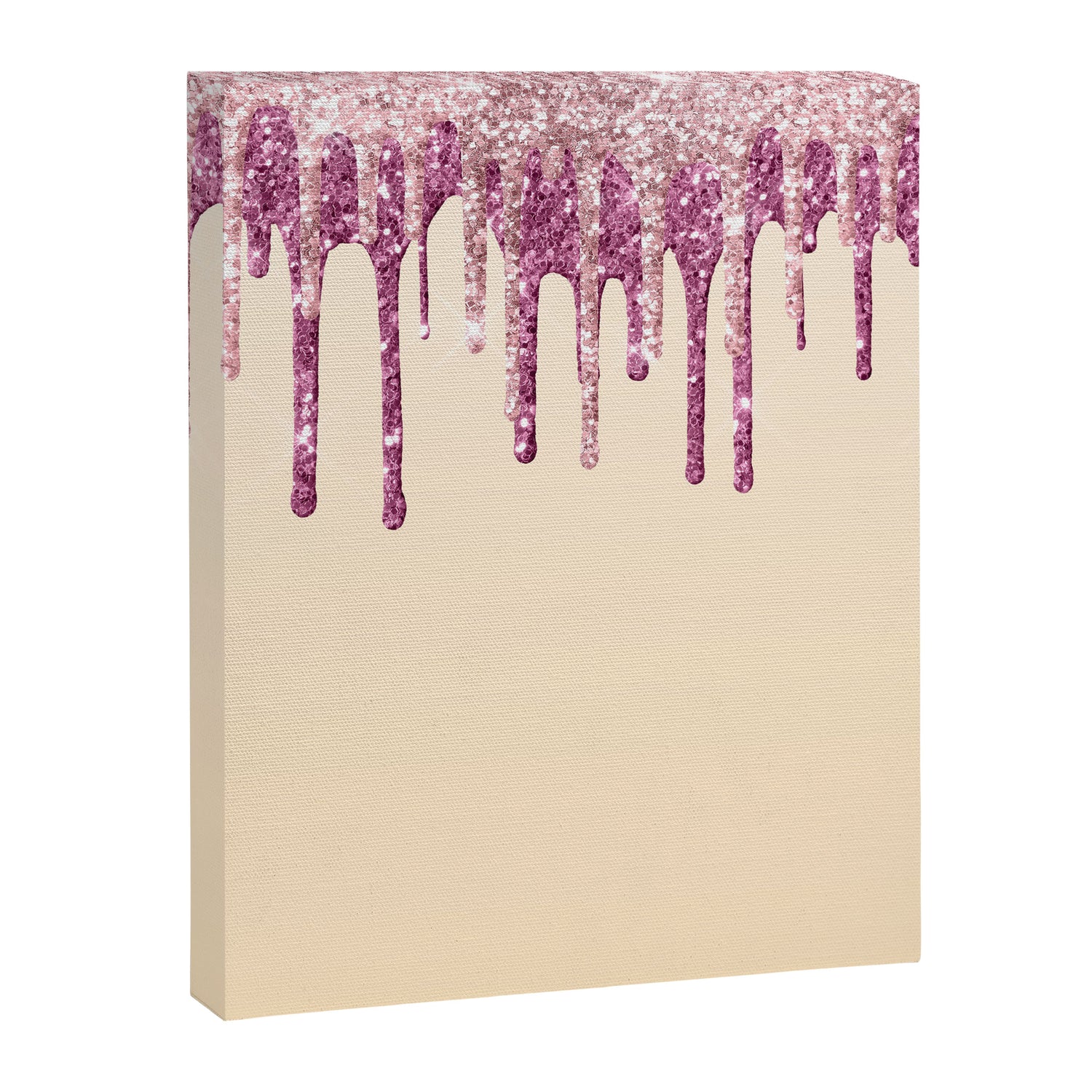 Beautiful Glittered Ice Cream Dripping Pattern Canvas Print Gallery Image 8