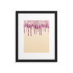 Beautiful Glittered Ice Cream Dripping Pattern Framed Art Print Gallery Image 6