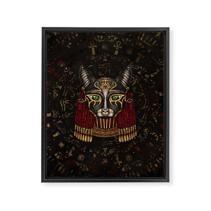 Bastet Egyptian Goddess Framed Canvas Print Gallery Image 1