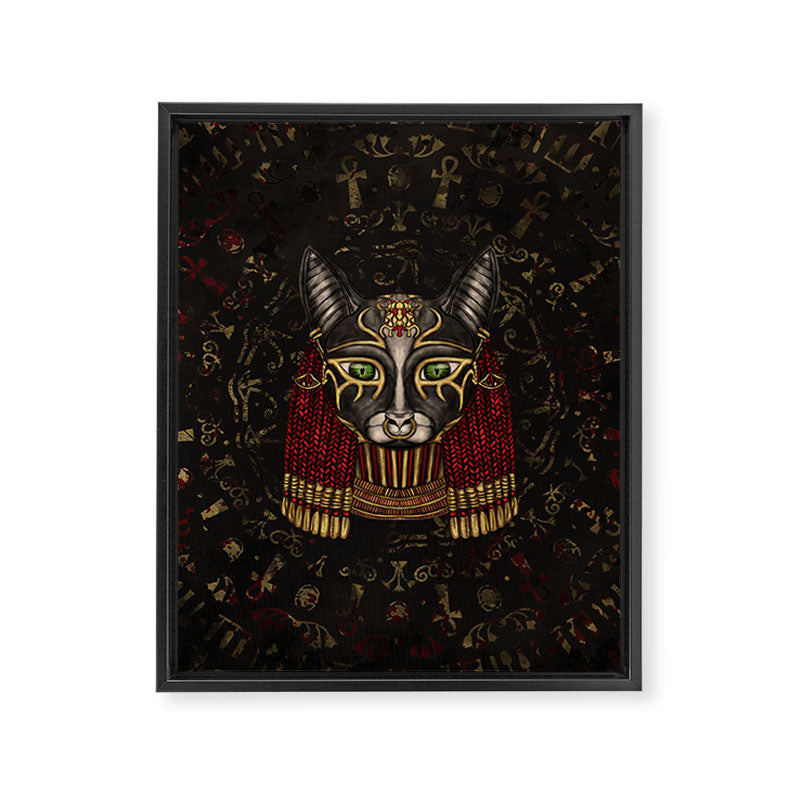 Bastet Egyptian Goddess Framed Canvas Print Gallery Image 8