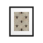Bumble Bee  on sacred geometry pattern Framed Art Print Gallery Image 6