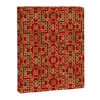 Chinese Pattern Double Happiness Symbol Gold on Red Canvas Print Gallery Image 8