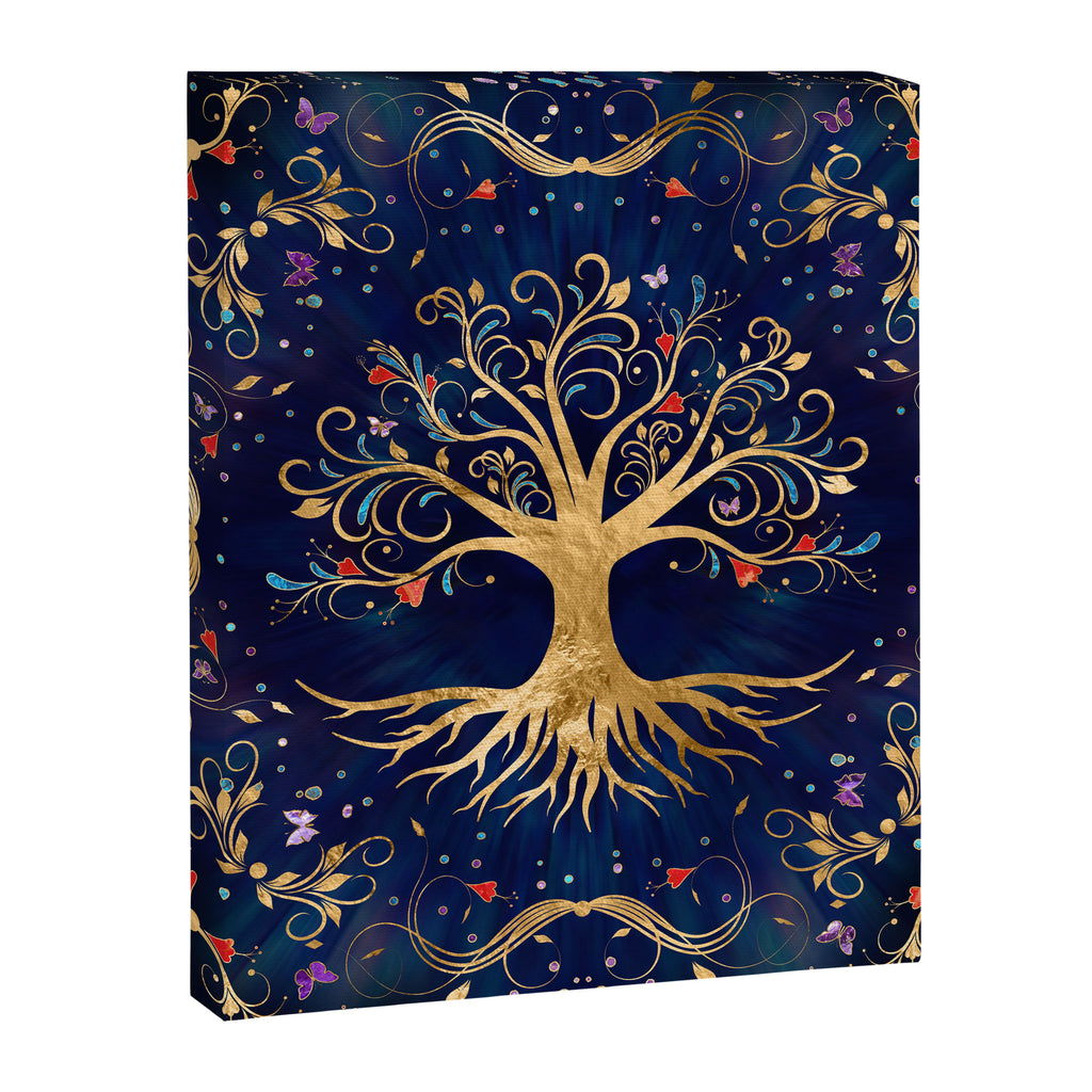 Colorful Tree of Life - Yggdrasil  Canvas Print Gallery Image 8