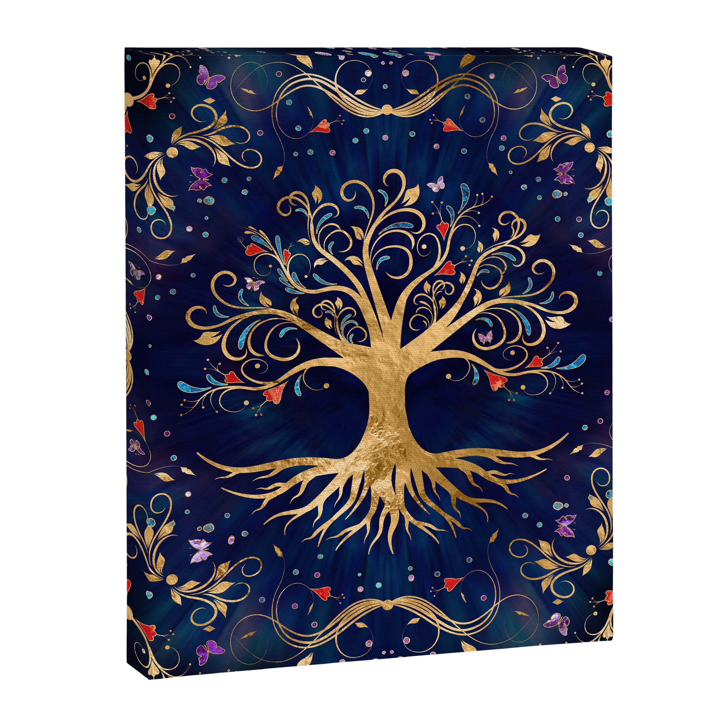 Colorful Tree of Life - Yggdrasil  Canvas Print Gallery Image 8