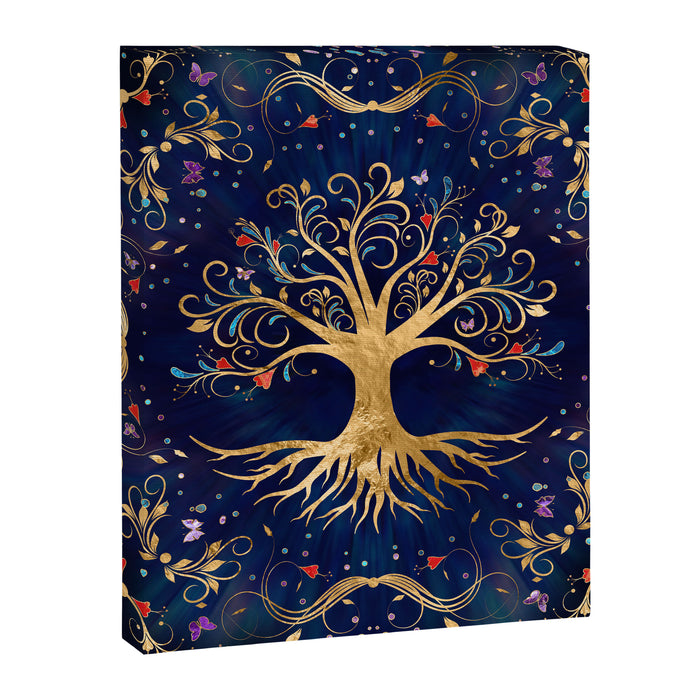 Colorful Tree of Life - Yggdrasil  Canvas Print Gallery Image 1