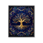 Colorful Tree of Life - Yggdrasil  Framed Canvas Print Gallery Image 8